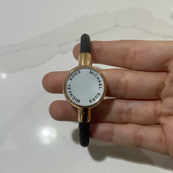 Michael Kors Access Women’s Crosby Black Silicone Slider Bracelet - Picture 2 of 4